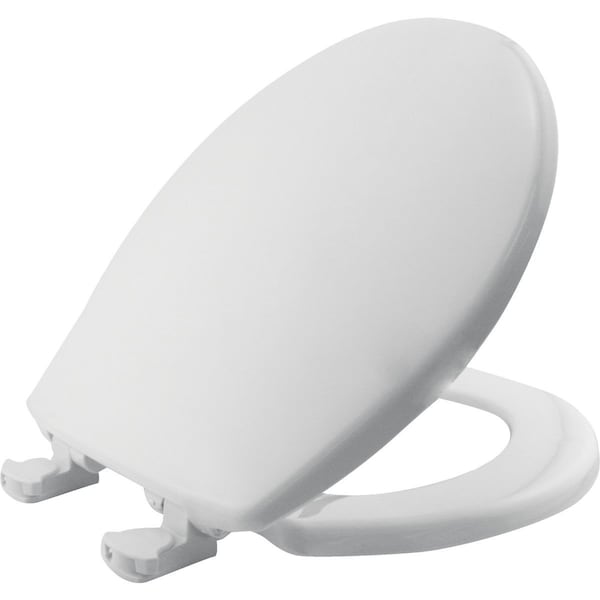 Mayfair Round Closed Front Slow Close White Plastic Toilet Seat 80SLOW-000 - main